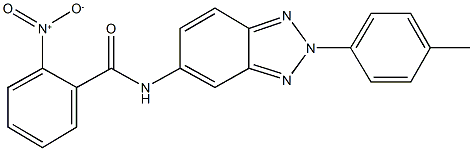 2-nitro-N-[2-(4-methylphenyl)-2H-1,2,3-benzotriazol-5-yl]benzamide Struktur