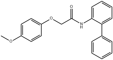 N-[1,1'-biphenyl]-2-yl-2-(4-methoxyphenoxy)acetamide Struktur