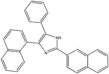 4-(1-naphthyl)-2-(2-naphthyl)-5-phenyl-1H-imidazole Struktur