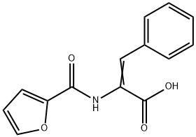 2-(2-furoylamino)-3-phenylacrylic acid Struktur