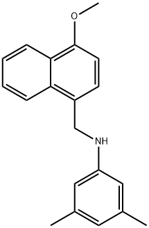 3,5-dimethyl-N-{[4-(methyloxy)naphthalen-1-yl]methyl}aniline Struktur