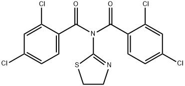 2,4-dichloro-N-(2,4-dichlorobenzoyl)-N-(4,5-dihydro-1,3-thiazol-2-yl)benzamide Struktur