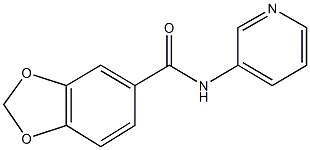 N-(3-pyridinyl)-1,3-benzodioxole-5-carboxamide Struktur