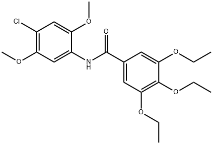 N-(4-chloro-2,5-dimethoxyphenyl)-3,4,5-triethoxybenzamide Struktur