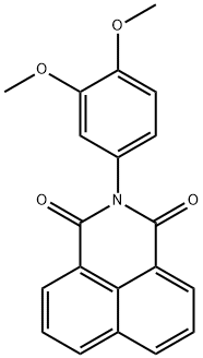 2-(3,4-dimethoxyphenyl)-1H-benzo[de]isoquinoline-1,3(2H)-dione Struktur