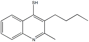 3-butyl-2-methyl-4-quinolinethiol Struktur