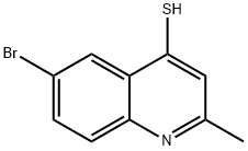 6-bromo-2-methyl-4-quinolinyl hydrosulfide Struktur