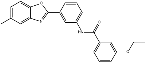 3-ethoxy-N-[3-(5-methyl-1,3-benzoxazol-2-yl)phenyl]benzamide Struktur