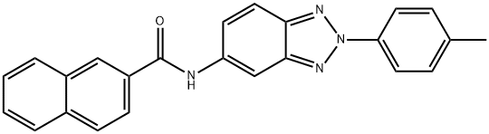 N-[2-(4-methylphenyl)-2H-1,2,3-benzotriazol-5-yl]-2-naphthamide Struktur