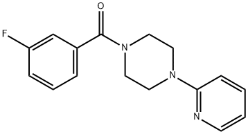 1-(3-fluorobenzoyl)-4-(2-pyridinyl)piperazine Struktur