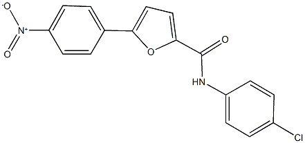 N-(4-chlorophenyl)-5-{4-nitrophenyl}-2-furamide Struktur