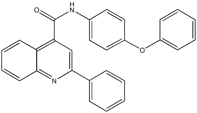 N-(4-phenoxyphenyl)-2-phenyl-4-quinolinecarboxamide Struktur