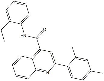 2-(2,4-dimethylphenyl)-N-(2-ethylphenyl)-4-quinolinecarboxamide Struktur