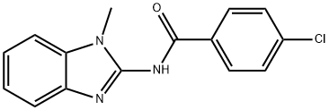 4-chloro-N-(1-methyl-1H-benzimidazol-2-yl)benzamide Struktur