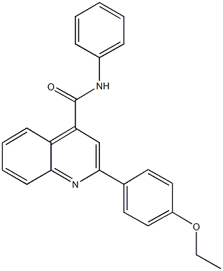 2-(4-ethoxyphenyl)-N-phenyl-4-quinolinecarboxamide Struktur