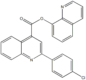 8-quinolinyl 2-(4-chlorophenyl)-4-quinolinecarboxylate Struktur