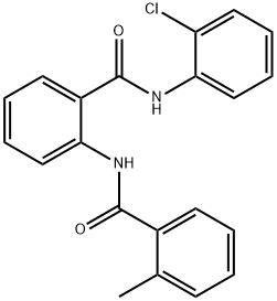 N-(2-chlorophenyl)-2-[(2-methylbenzoyl)amino]benzamide Struktur