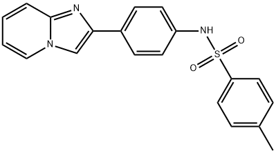 N-(4-imidazo[1,2-a]pyridin-2-ylphenyl)-4-methylbenzenesulfonamide Struktur