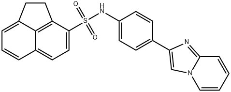 N-(4-imidazo[1,2-a]pyridin-2-ylphenyl)-1,2-dihydro-3-acenaphthylenesulfonamide Struktur