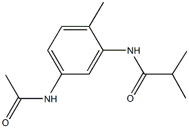 N-[5-(acetylamino)-2-methylphenyl]-2-methylpropanamide Struktur