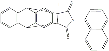 15-methyl-17-(1-naphthyl)-17-azapentacyclo[6.6.5.0~2,7~.0~9,14~.0~15,19~]nonadeca-2,4,6,9,11,13-hexaene-16,18-dione Struktur