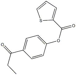 4-propionylphenyl 2-thiophenecarboxylate Struktur