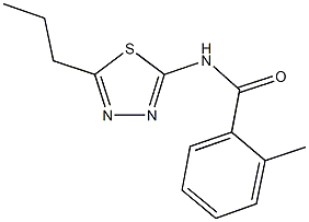 2-methyl-N-(5-propyl-1,3,4-thiadiazol-2-yl)benzamide Struktur