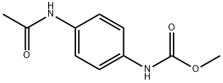 methyl 4-(acetylamino)phenylcarbamate Struktur