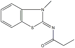 N-(3-methyl-1,3-benzothiazol-2(3H)-ylidene)propanamide Struktur