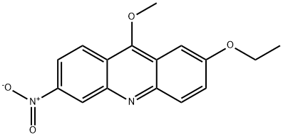 2-ethoxy-6-nitro-9-methoxyacridine Struktur