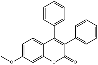 7-methoxy-3,4-diphenyl-2H-chromen-2-one Struktur