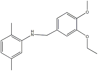 N-(2,5-dimethylphenyl)-N-{[3-(ethyloxy)-4-(methyloxy)phenyl]methyl}amine Struktur