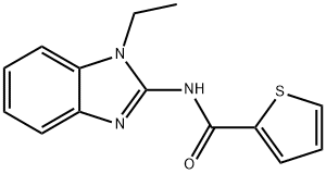 N-(1-ethyl-1H-benzimidazol-2-yl)-2-thiophenecarboxamide Struktur