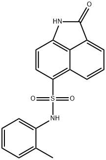 N-(2-methylphenyl)-2-oxo-1,2-dihydrobenzo[cd]indole-6-sulfonamide Struktur