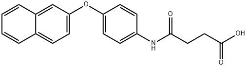 4-[4-(2-naphthyloxy)anilino]-4-oxobutanoic acid Struktur