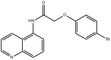 2-(4-bromophenoxy)-N-(5-quinolinyl)acetamide Struktur