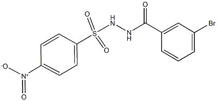 N'-(3-bromobenzoyl)-4-nitrobenzenesulfonohydrazide Struktur