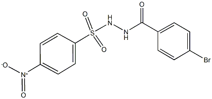 N'-(4-bromobenzoyl)-4-nitrobenzenesulfonohydrazide Struktur