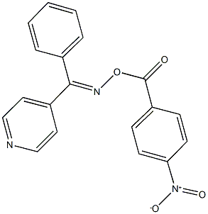 phenyl(4-pyridinyl)methanone O-{4-nitrobenzoyl}oxime Struktur