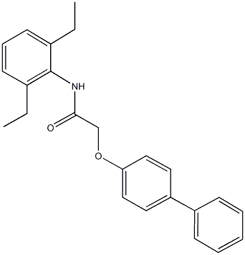 2-([1,1'-biphenyl]-4-yloxy)-N-(2,6-diethylphenyl)acetamide Struktur