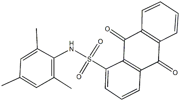 N-mesityl-9,10-dioxo-9,10-dihydro-1-anthracenesulfonamide Struktur