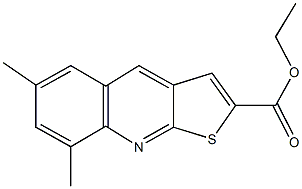 ethyl 6,8-dimethylthieno[2,3-b]quinoline-2-carboxylate Struktur