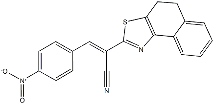 2-(4,5-dihydronaphtho[1,2-d][1,3]thiazol-2-yl)-3-{4-nitrophenyl}acrylonitrile Struktur