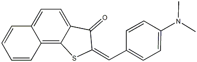 2-[4-(dimethylamino)benzylidene]naphtho[1,2-b]thiophen-3(2H)-one Struktur