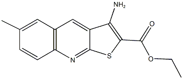 ethyl 3-amino-6-methylthieno[2,3-b]quinoline-2-carboxylate Struktur