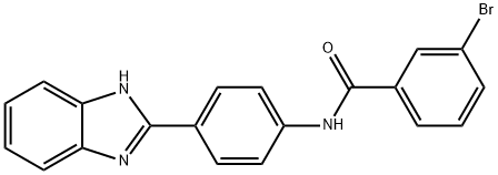 N-[4-(1H-benzimidazol-2-yl)phenyl]-3-bromobenzamide Struktur