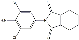 2-(4-amino-3,5-dichlorophenyl)hexahydro-1H-isoindole-1,3(2H)-dione Struktur