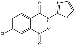 4-chloro-2-nitro-N-(1,3-thiazol-2-yl)benzamide Struktur