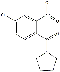 1-({4-chloro-2-nitrophenyl}carbonyl)pyrrolidine Struktur