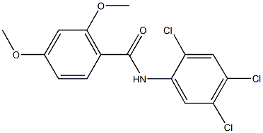 2,4-dimethoxy-N-(2,4,5-trichlorophenyl)benzamide Struktur